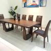 Bộ Bàn Ăn Gỗ Sồi Nga 6 Ghế Nhập Khẩu TNK-H029