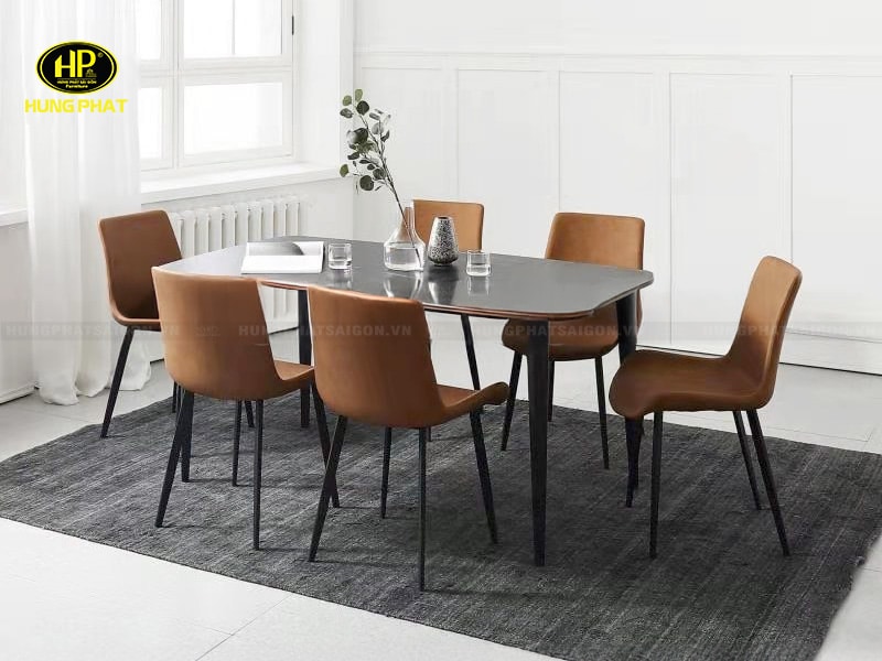 Bộ Bàn Ăn Hiện Đại Cao Cấp 6 Ghế BA-699