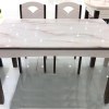 Bộ Bàn Ăn Mặt Đá Chân Gỗ Đơn Giản BA-C08
