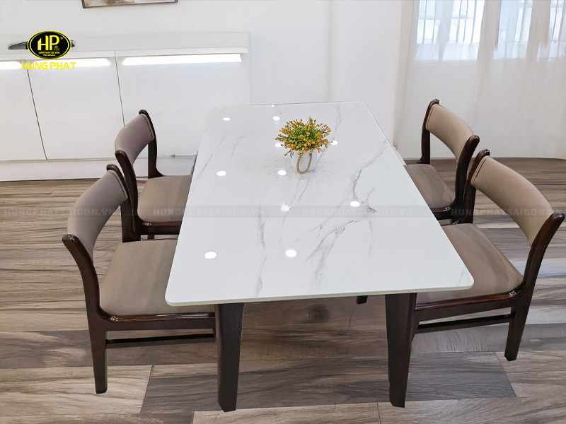 Bàn Ăn Mặt Đá Sang Trọng Hiện Đại ĐG-06