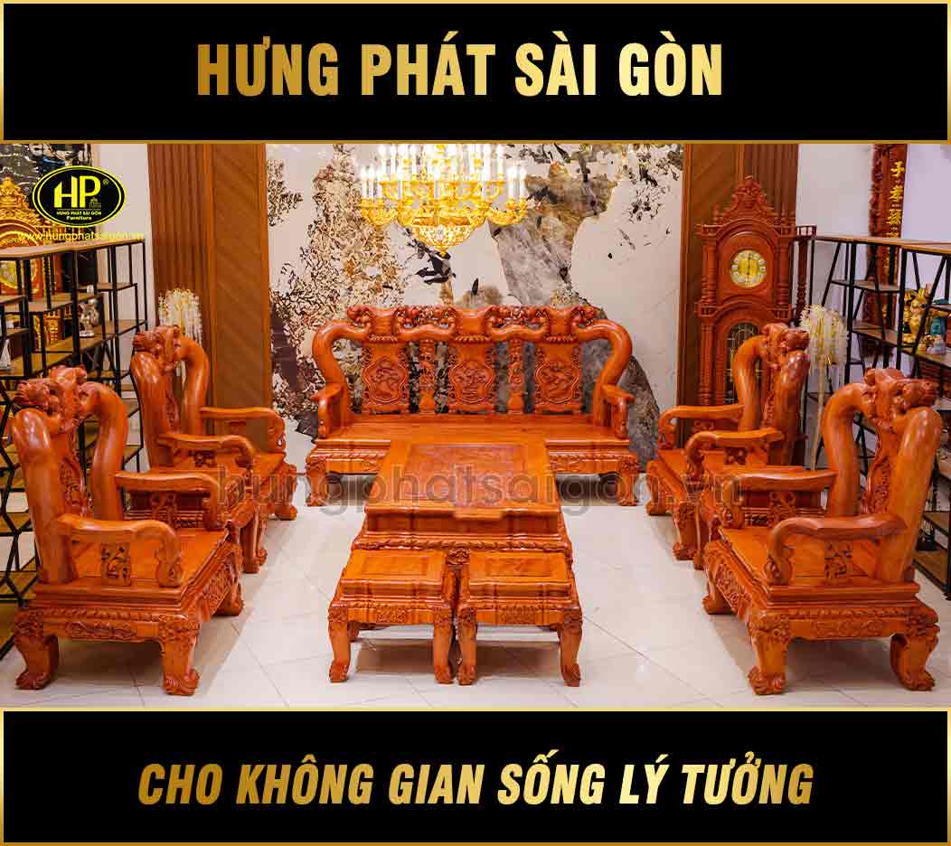 ban ghe go huong phong khach 10 mon DH 16