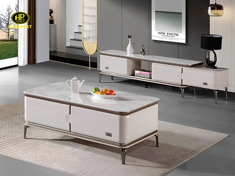 Bàn Sofa Mặt Đá Nhập Khẩu 12-130