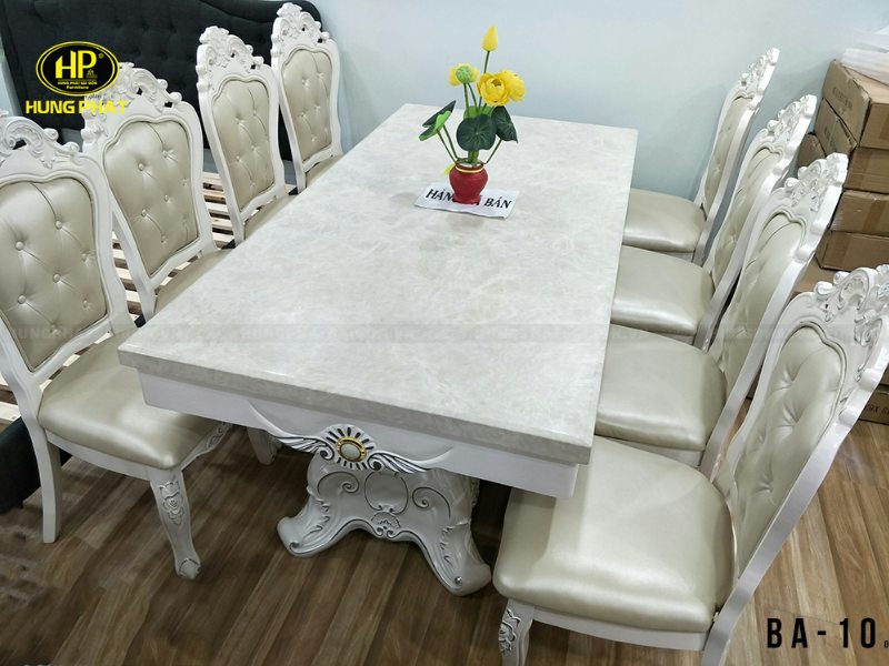 Bộ Bàn Ăn Tân Cổ Điển Cao Cấp BA-10