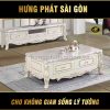 Bàn Trà Mặt Đá Khung Gỗ Cao Cấp MT-106-14