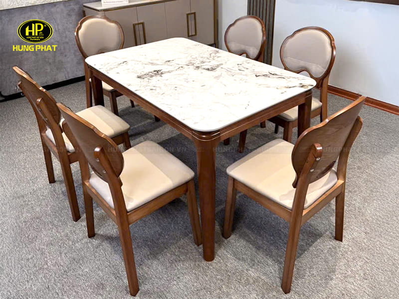 Bộ bàn 6 ghế ăn nhập khẩu AD-K93