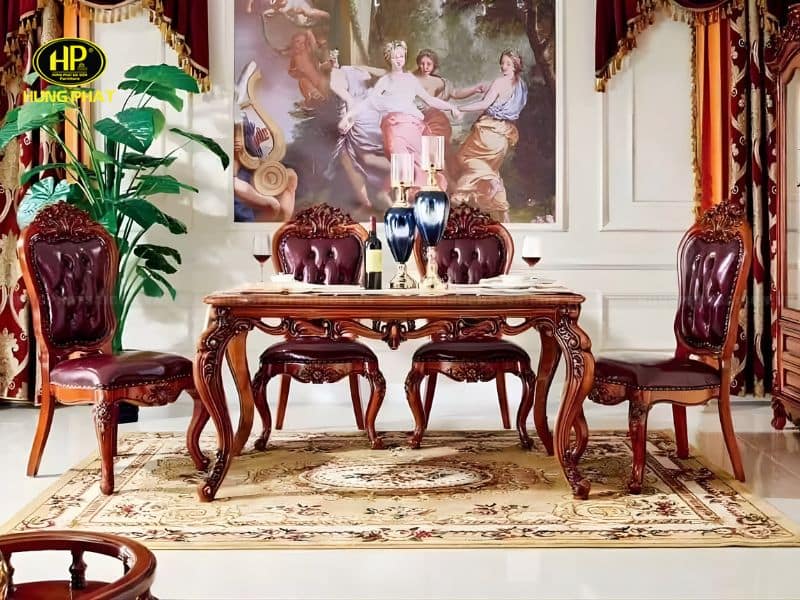Bộ Bàn Ăn Cổ Điển H-986