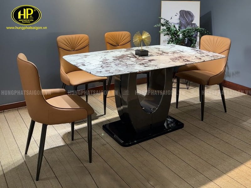 Bộ Bàn Ăn Mặt Đá Nhập Khẩu Cao Cấp TT-02