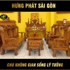 Bộ Bàn Ghế Chạm Đào Gỗ Hương HH-DAO12