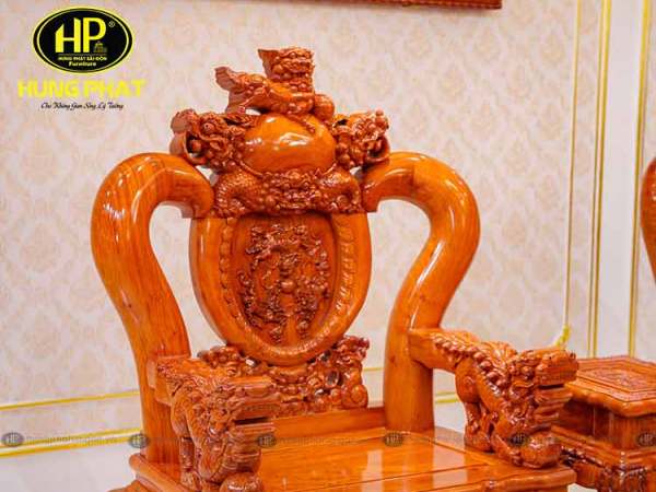 bo ban ghe go huong con nghe cot 16 NH C16