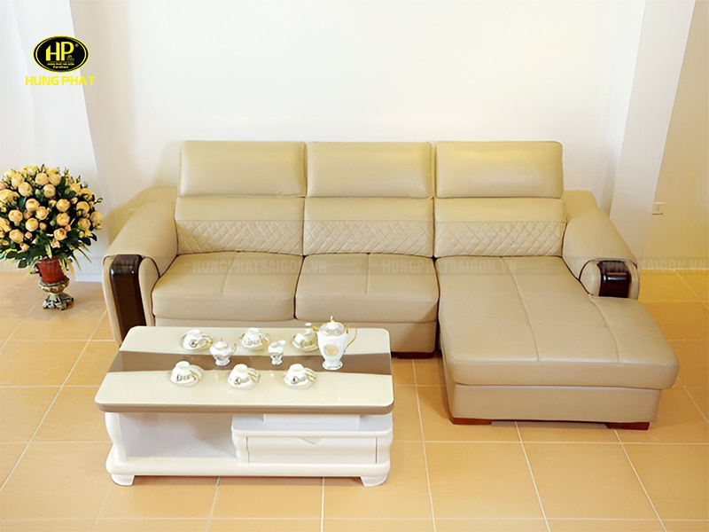 Sofa Da Góc Nhỏ Cao Cấp H-2620A