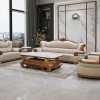 bộ ghế sofa gỗ mun da bò nhập khẩu d190