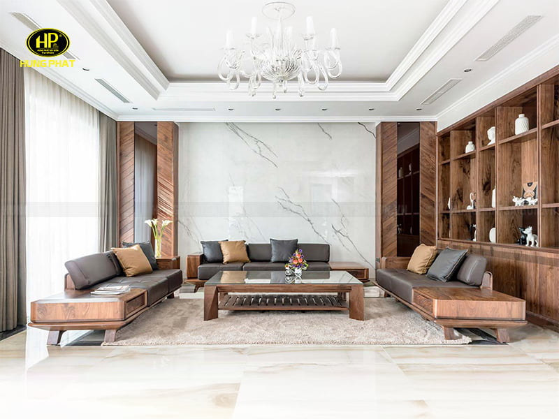 Bộ Sofa Gỗ Phong Cách Nhật Bản HS-39