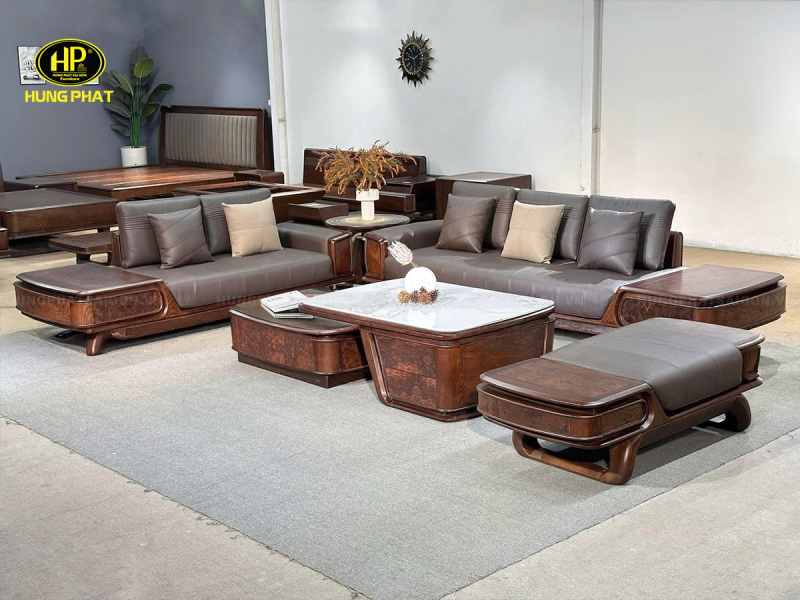 bộ ghế sofa gỗ sồi sv-038