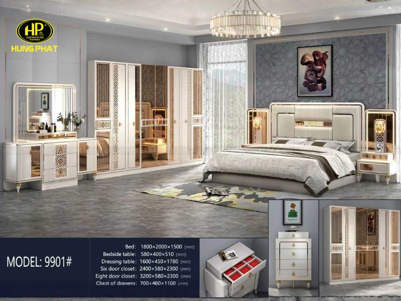 Combo Giường Tủ Cao Cấp NK-9901
