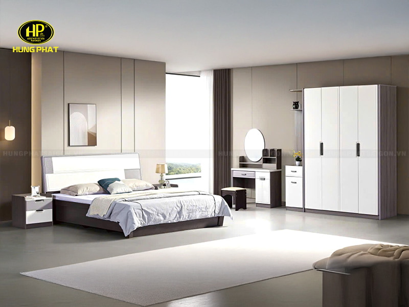 combo noi that phong ngu go cong nghiep mdf tp 9264