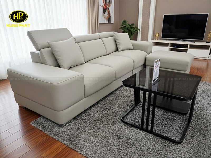 Bộ ghế sofa da công nghiệp nappa hạn chế trầy xước H-423