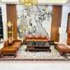 Bộ ghế sofa chân xoắn gỗ hương xám HH-52X