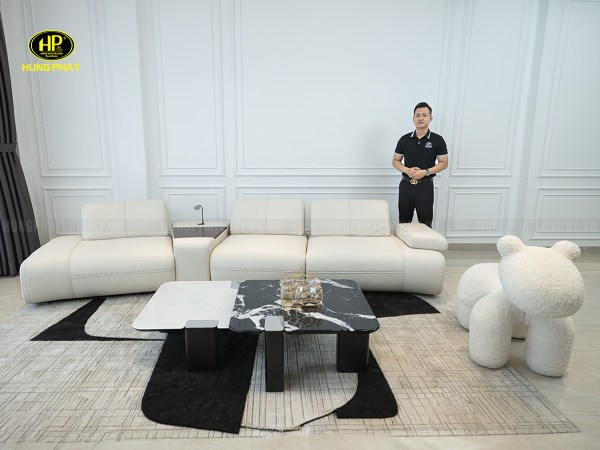ghế sofa da bò dày 2.0 thế hệ mới vẻo 2331