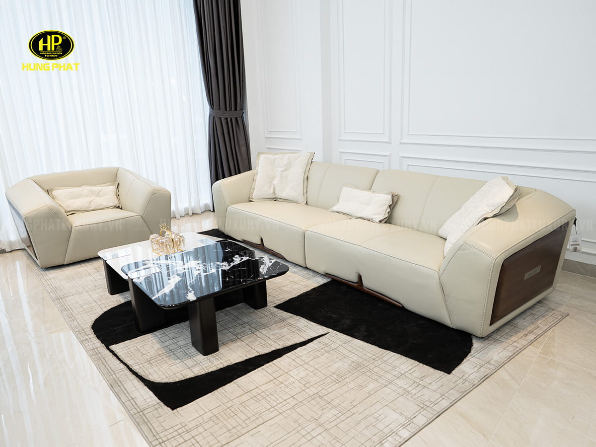 ghế sofa da bò dày duro 2329