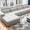Sofa da phòng khách chung cư HD-64