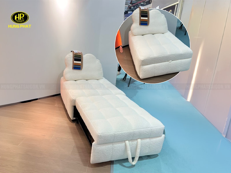 Sofa Giường Vải Lông Cừu G-38
