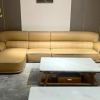 ghế sofa góc l bọc da bò tiếp xúc 2218