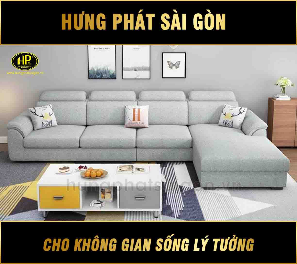 ghe sofa goc vai hien dai H 284