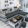 Sofa Góc Vải Phối Màu H-520