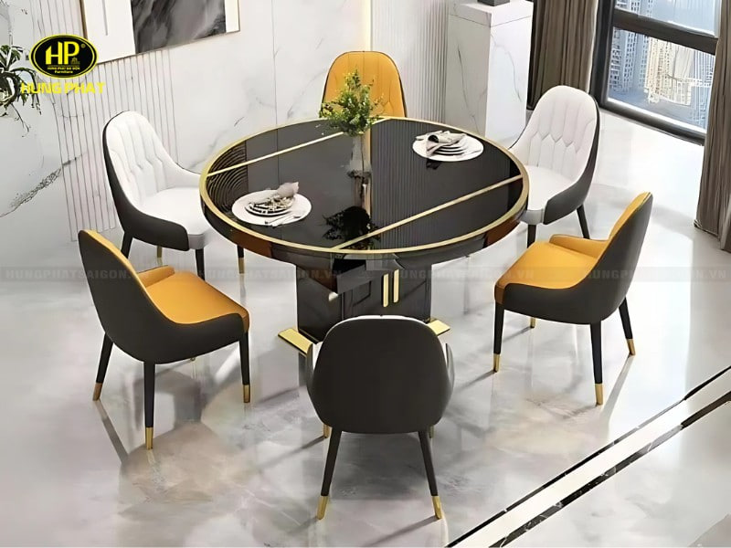 Bộ bàn Ăn Tròn Sang Trọng BT-01