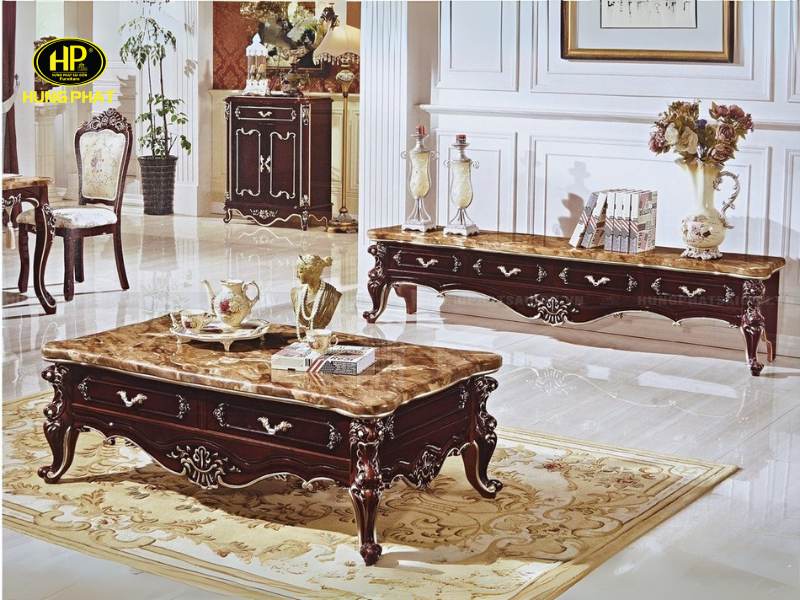 Bàn Sofa Cổ Điển Cao Cấp TP-MS814