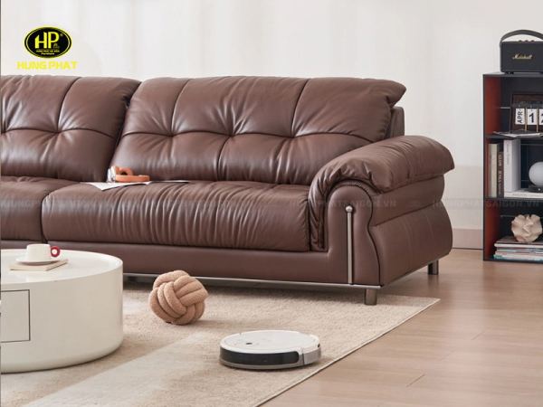 sofa bang da bo khung go tu nhien sa266