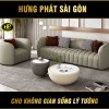 Sofa Băng Da Tay Viền Mạ Vàng H-57