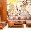 Sofa chữ L gỗ óc chó quyền quý HO-23