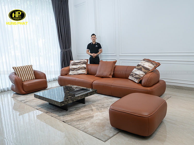 sofa da bò hiện đại david10