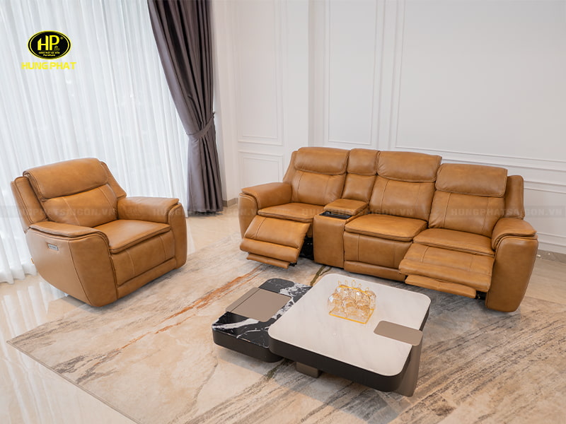 sofa da bò thư giãn primo u70797hm