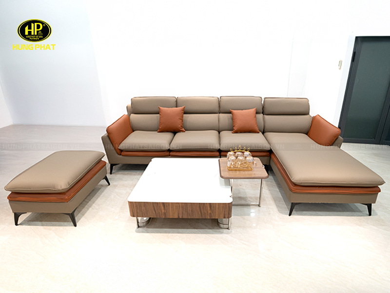 sofa da công nghiệp chống trầy hiện đại hd-116p