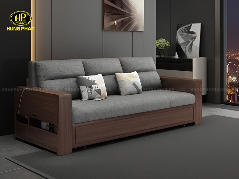 sofa giuong mau xam gk 866