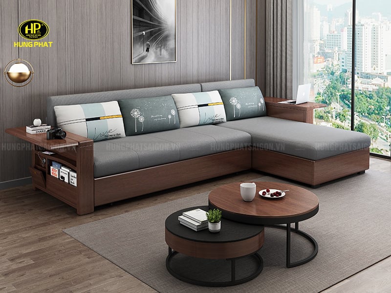 Sofa giường nhập khẩu Malaysia góc chữ L tối ưu GK-2026