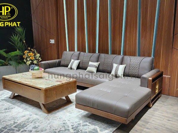 sofa go cao cap phong khach HS 883A