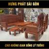 Bộ Sofa Gỗ Hương Đá 6 Món NPH-01