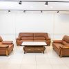 Sofa Gỗ Mun Nhập Khẩu Da Bò F056B