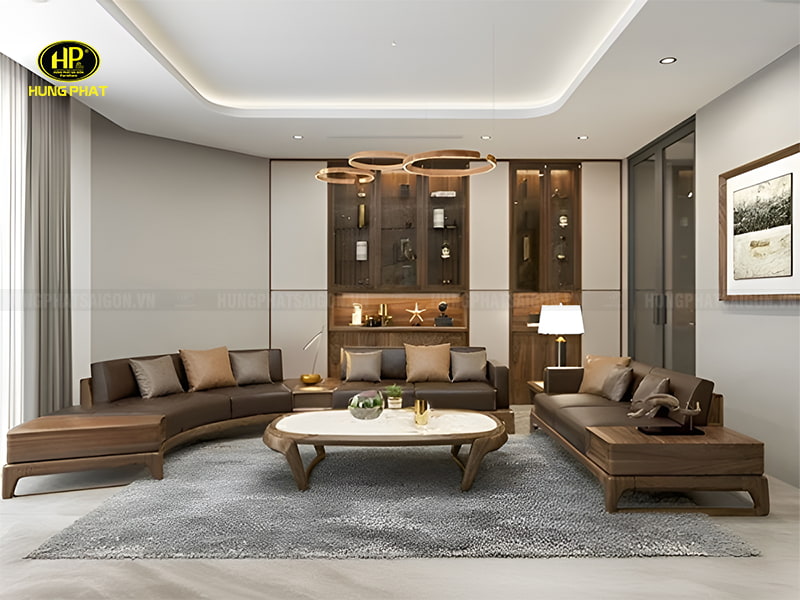 Ghế Sofa Gỗ Sồi Cao Cấp HS-27