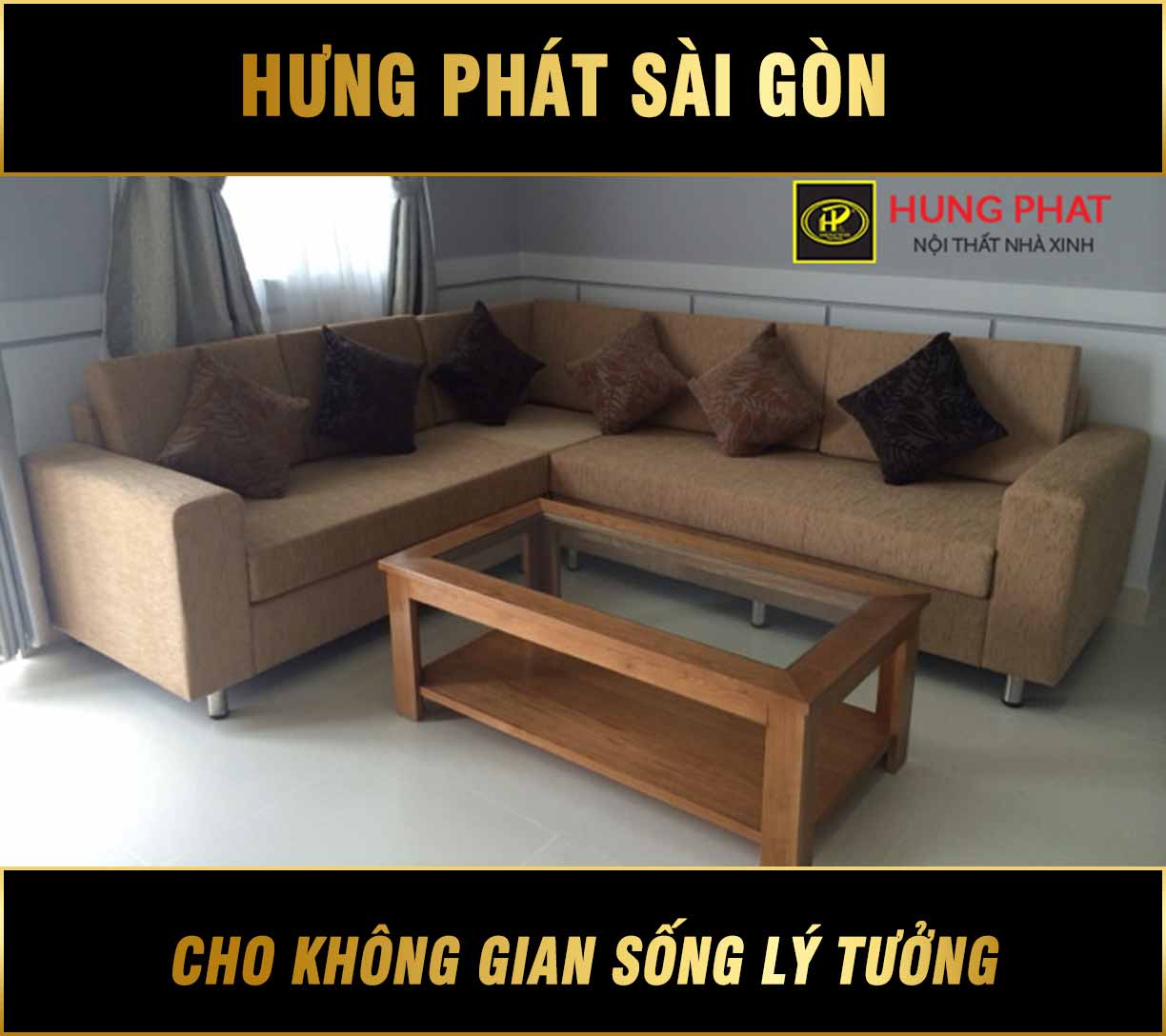 Sofa góc đẹp hiện đại mẫu mới H-213