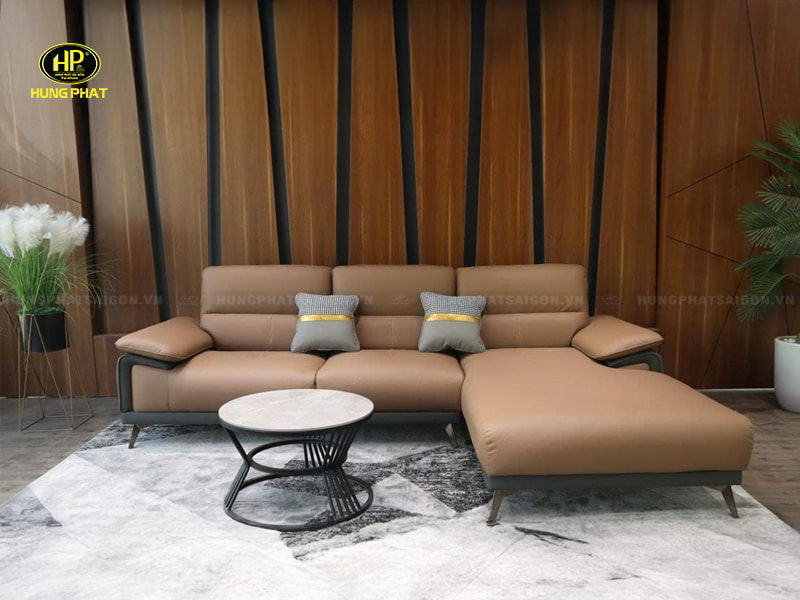 Sofa Da Lau Mực Bút Bi Hiện Đại VT-01