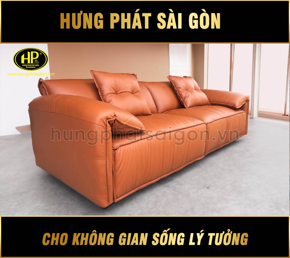 Sofa Da Phòng Khách Hiện Đại VN125