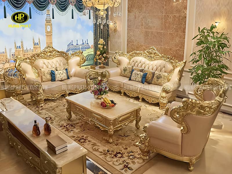 sofa tan co dien phong cach chau au m 54a