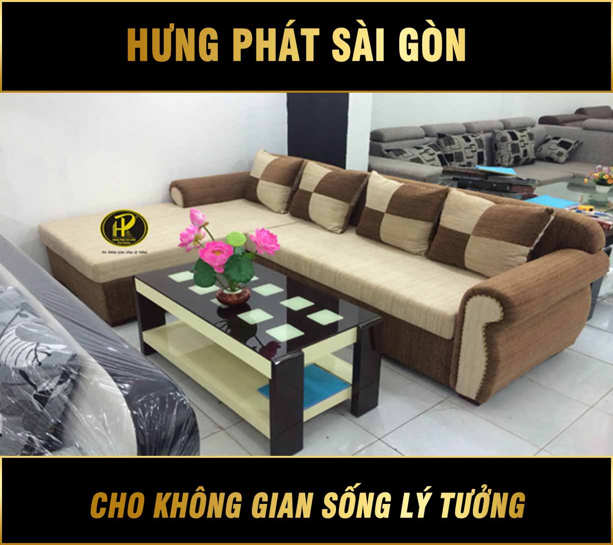 Sofa vải đẹp hiện đại H-33