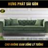 Sofa Băng Vải Chân Mạ Vàng Hiện Đại H-63